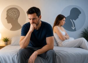מה ההבדל בין ירידה בחשק המיני לבעיית זקפה?